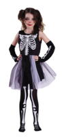 Skeleton child costume for girl 10-12 years