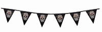 Plastic garland - pennants Day of the Dead - 3.6 m