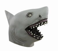 Adult mask integral latex shark / Haj maske