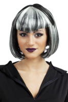 Vampire wig - black and white