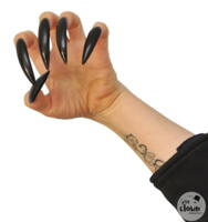 Long Witch Nails - black