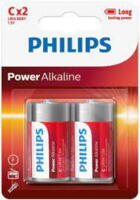 Philips C batteri power Alkaline, 2 stk