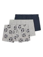 Sort/grå name it 3-pack underbukser med fodbolde - 13193290-