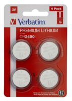 Batteri CR2450 4 stk - Verbatim Lithium