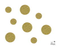 Guld konfetti rund 50 stk