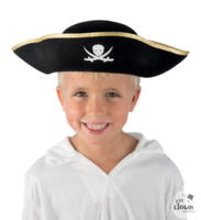 Pirat hat til børn i filt