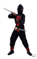Ninja kostume 5-6 år