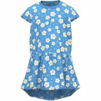 Blå name it kjole med blomster - 13215107.