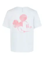 Hvid PIECES kortærmet t-shirt med Mickey Mouse - 17126640
