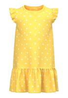 Gul aspen gold Name it kjole med fint print - 13217332