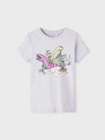 Lilla heather Name it kortærmet t-shirt med dinosaurer - 13213329