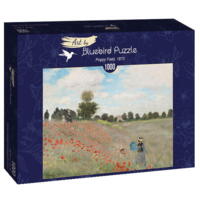 Claude Monet - Poppy Field- 1873 - 1.000 Brikker