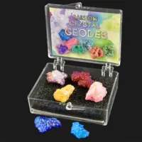 Krystaller i æske 1-2cm 12 stk - Regnbue