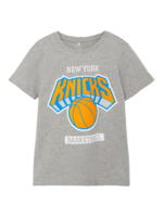 Grå melange Name it kortærmet t-shirt "New Yorks Knicks" - 13213643