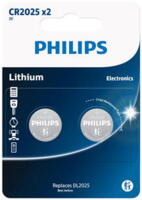 Batteri CR2025 3V 2stk - Philips