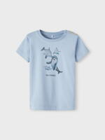 Dusty blue Name It "best friends" t-shirt med delfiner - 13215693