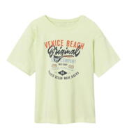 Lysegrøn Lime cream Name it t-shirt "Venice beach" - 13214372