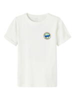 Hvid jet stream Name it t-shirt med skateboard - 13222276