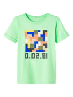 Grøn ash Name it t-shirt med tetris blocks - 13222276