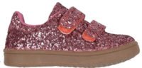 Coral pink Sofie Schnoor glimmer velcro sneaker - P231802-4041