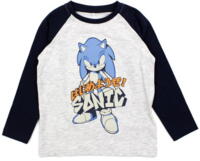 Light grey Name it langærmet t-shirt med "Sonic" - 13220227