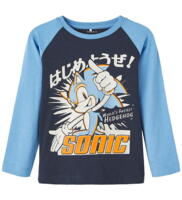 Navy dark sapphire Name it langærmet t-shirt med "Sonic" - 13220227