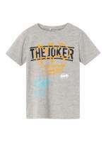 Grå - Grey Melange - t-shirt - "The Joker" - 13221212