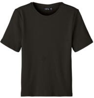 Sort - Black - Name it - rib - tshirt - 13221780
