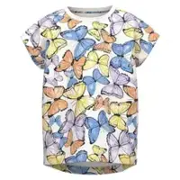 Hvid - white alyssum - name it - t-shirt med store sommerfugle - 13217566