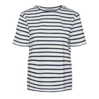 Blå - Navy Blazer - Pieces - stribe  t-shirt - 17145056