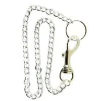 Nøglering med kæde i metal 56cm