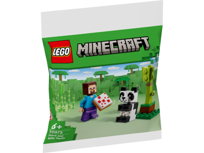 LEGO Minecraft Steve og pandaunge 30672