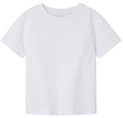 Hvid - Bright White - Name It - T-shirt - 13233630