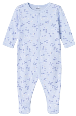 Lyselila - Halogen blue - Name it - jumpsuit (fødder/knapper) - 13227027