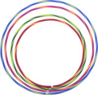 Hulahop ring 1 stk 65cm i Blå/Hvid