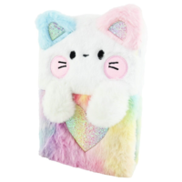 NOTEBOOK FLUFFY CAT A5 80 SIDER 21cm