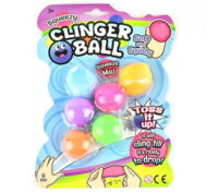 SQUEEZE BALL STICKY WALL 4cm 6pcs