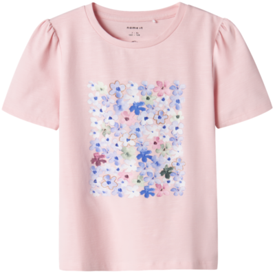 Lyserød - parfait pink - name it - tshirt - blomster - 13230271