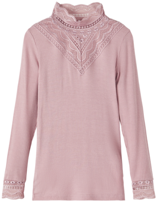 Blush - woodrose - name it - langærmet - rib - blonde - 13211692