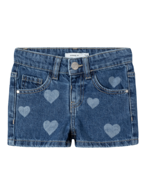 Blå - Denim Blue Heart - Name it - shorts - hjerter - 13229343