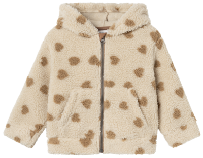 Hvid - Sommer sand - Name it - Teddy - Jakke - 13233850