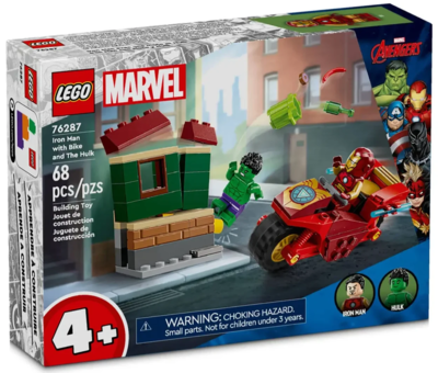 LEGO MARVEL Iron Man med motorcykel og Hulk 76287