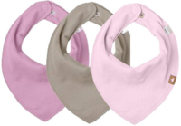 Beige/Lyserød/Pink - Pastel Lavender - Name It - Hagesmæk - 3 pak - One Size - 13232767