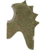 Grøn - Deep Lichen green - Huttelihut - Elefanthue - uld - 2 lags - Dino - 460192-9312