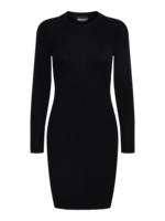 Sort - black - Pieces - rib strik kjole - 17115048