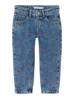 Medium blå - Medium blue - name it - Jeans - med hjerter - 13232569